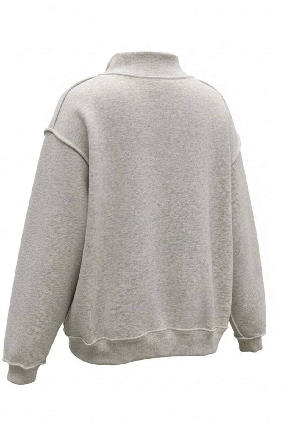 'AL' Mock Neck Sweatshirt