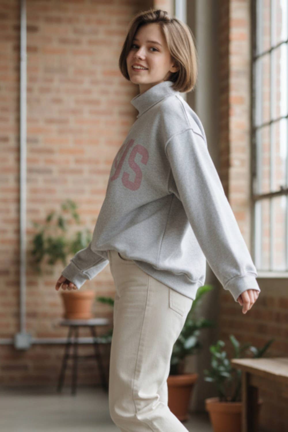 JESUS & GOD IS GOOD' Reversible Sweatshirt