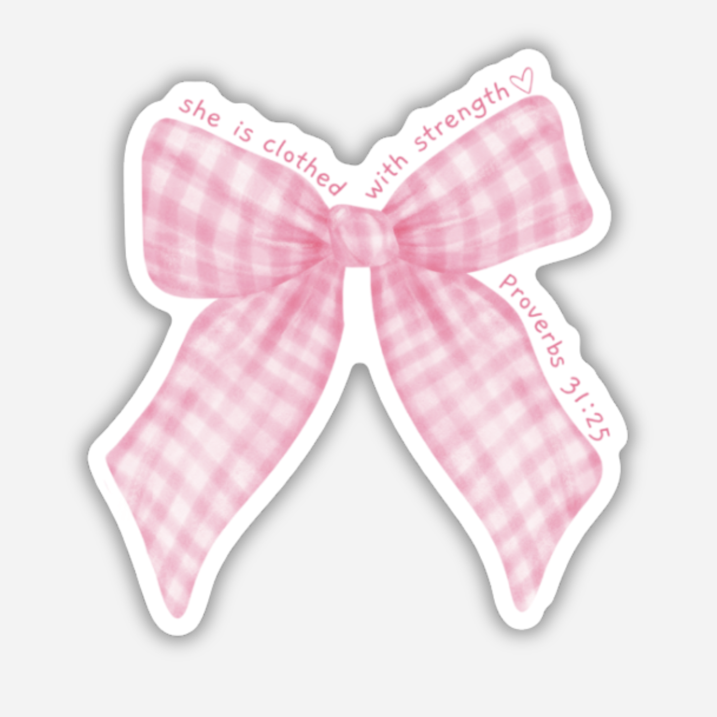 Coquette Bow Bible Sticker | Christian Stickers | Faith