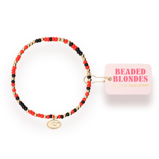 Georgia Logo Charm Bracelet on Color