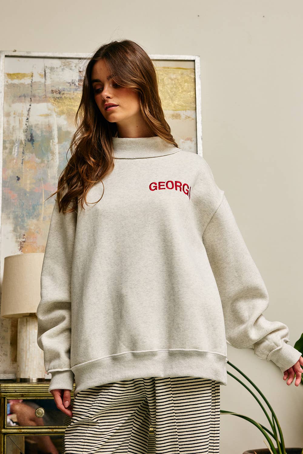 "GEORGIA" Mock Neck