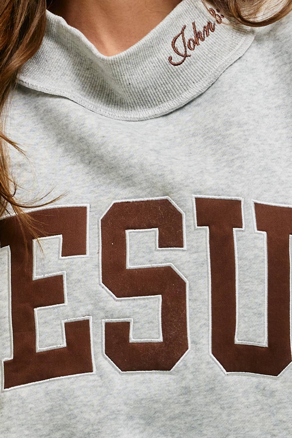 "JESUS" Mock-neck