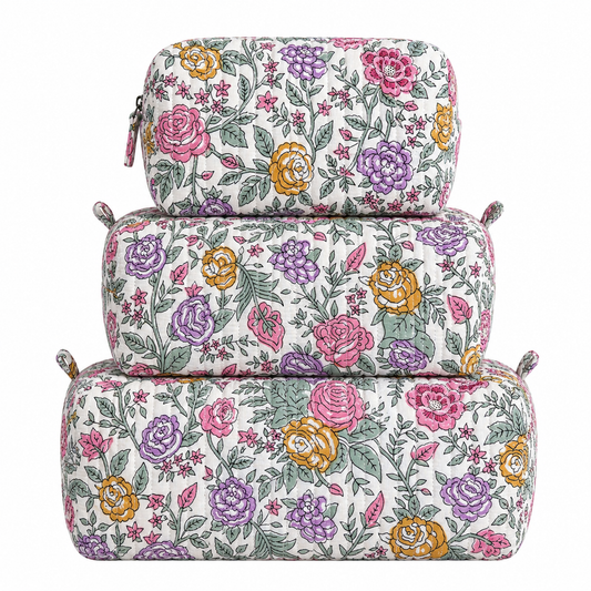 Pastel Multi Floral Quilted Bag