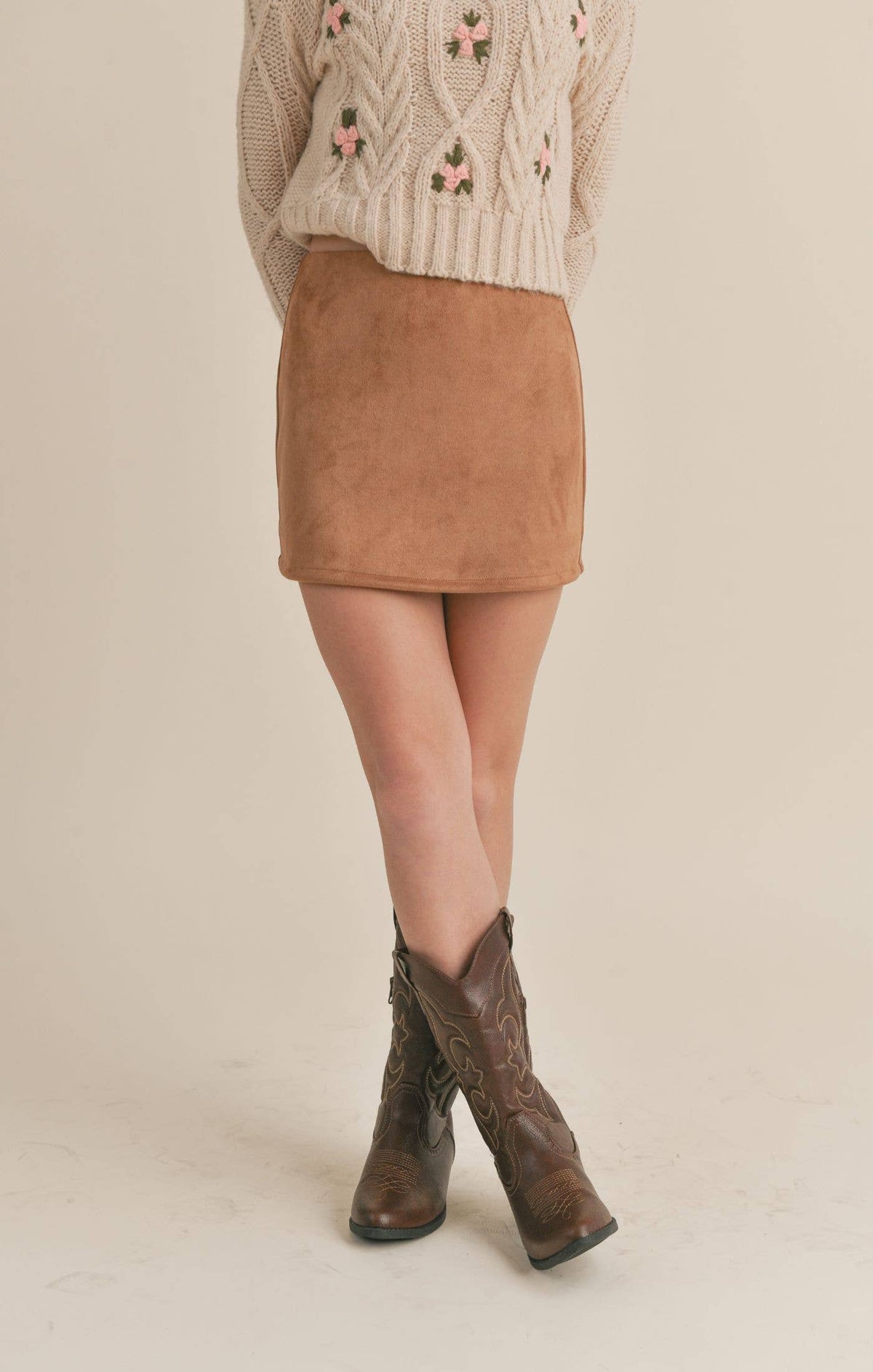 Rylie Suede Skirt