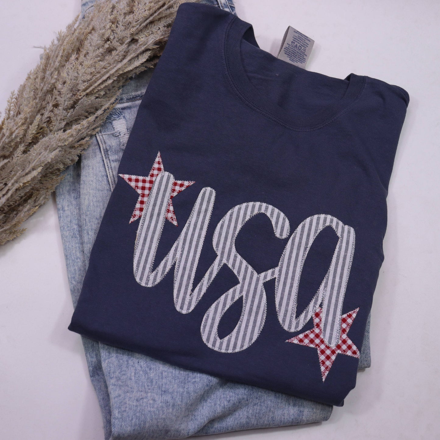 Denim USA Patriotic 4th of July Short Sleeve