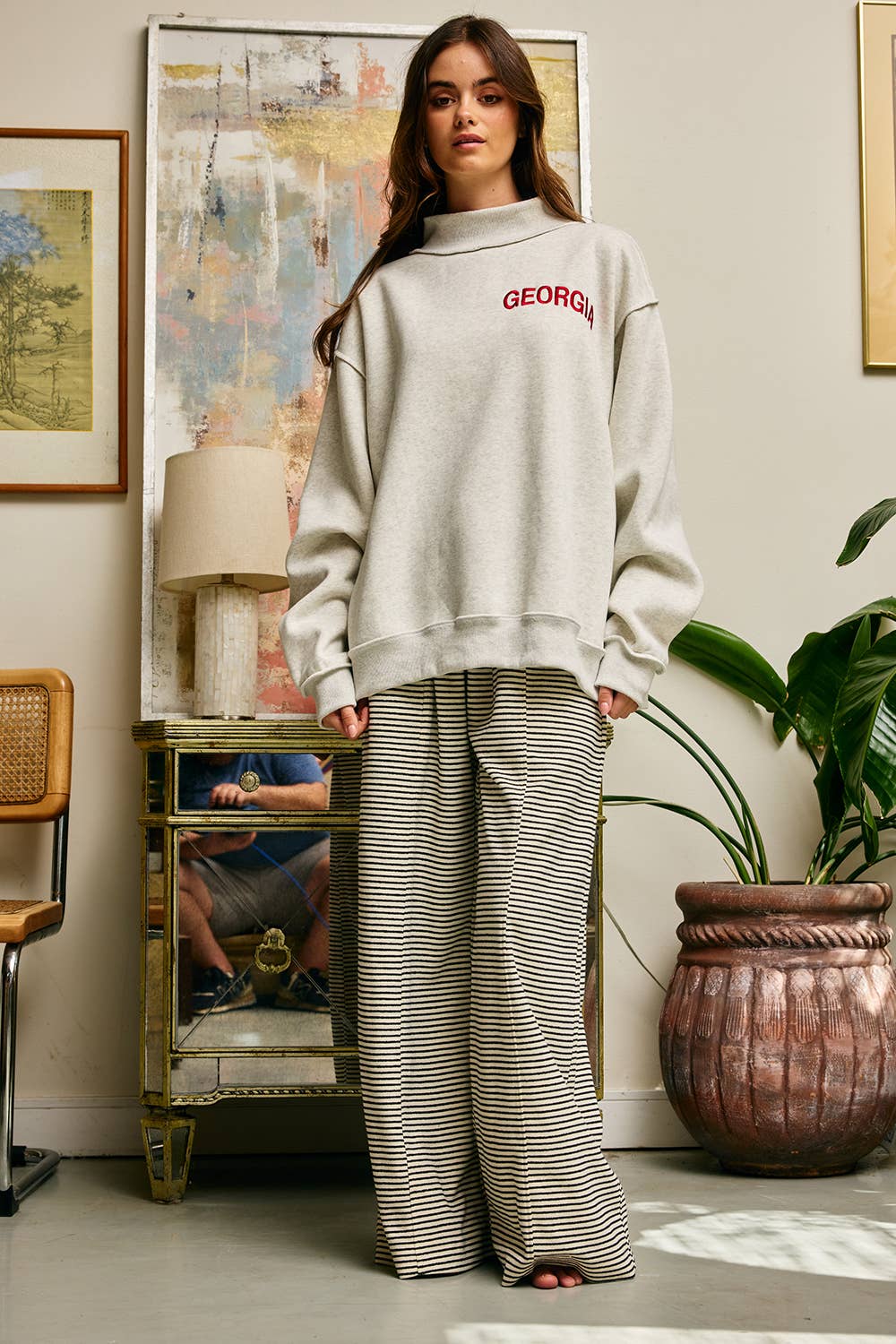 "GEORGIA" Mock Neck