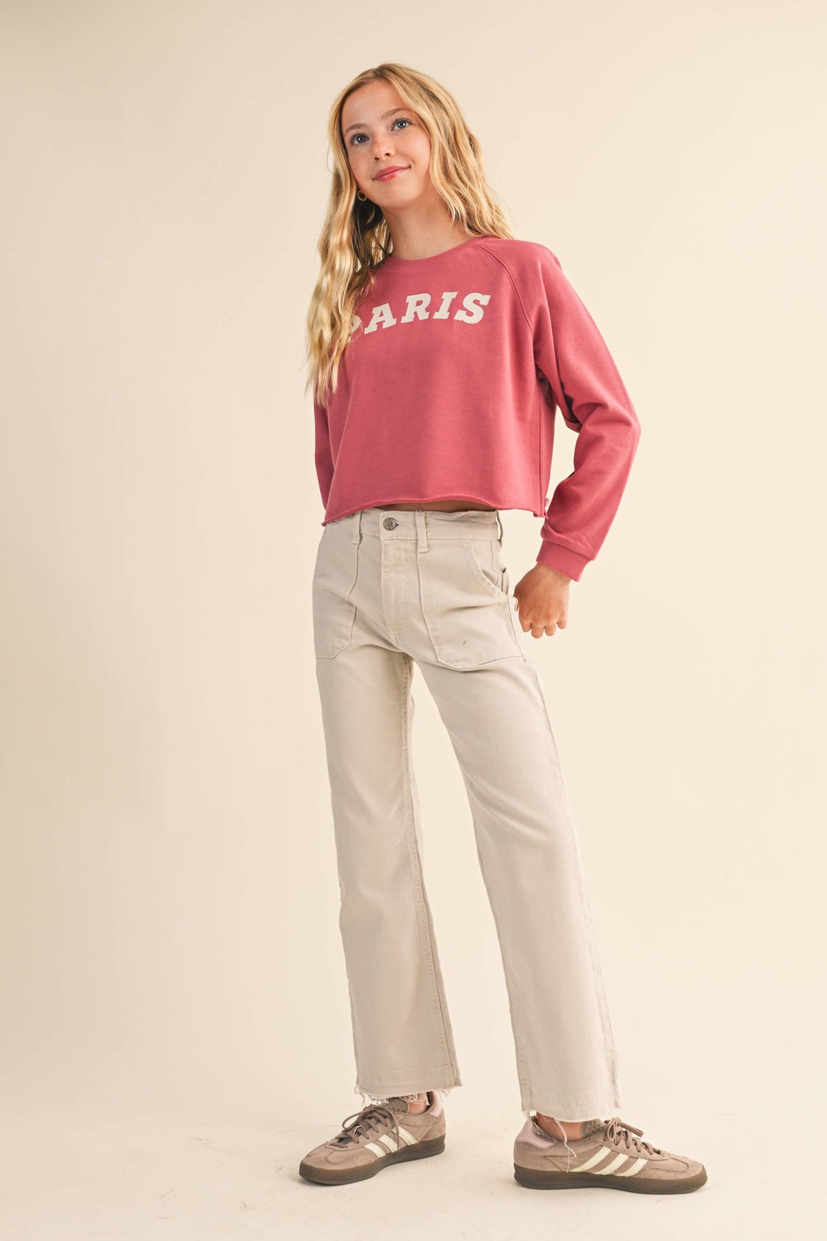 Paris Cropped Sweatshirt