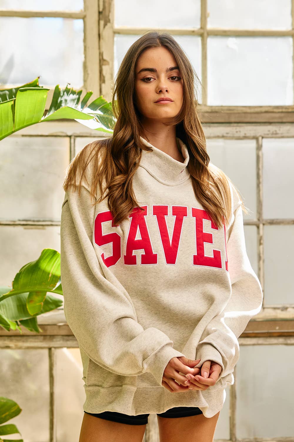 SAVED Embroidered Sweatshirt