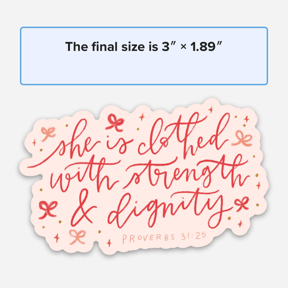 Proverbs 31 sticker | Bible journaling