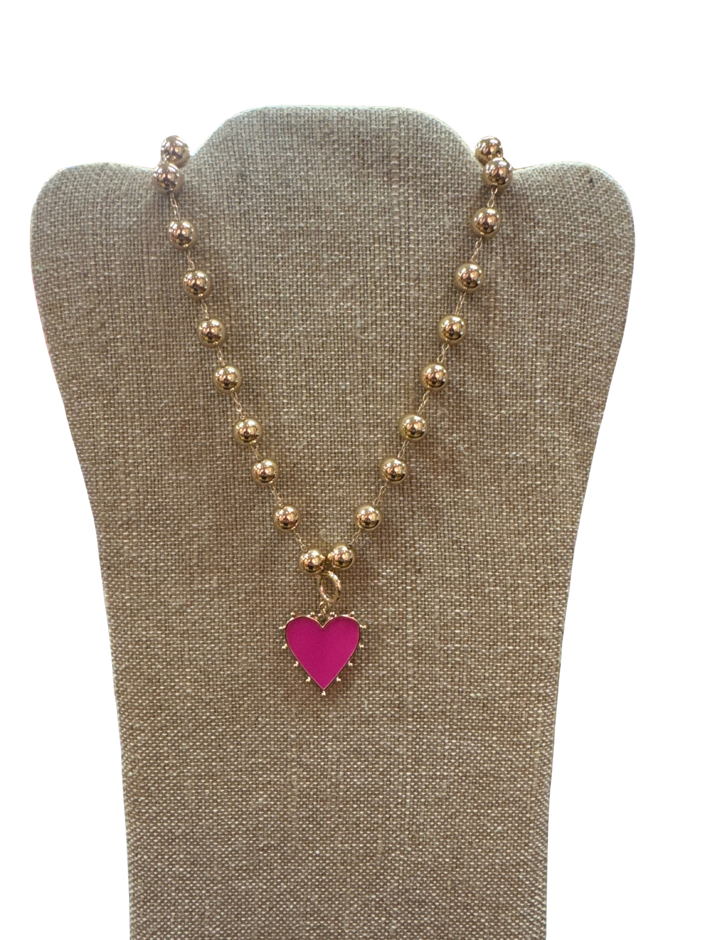Colored Heart Beaded