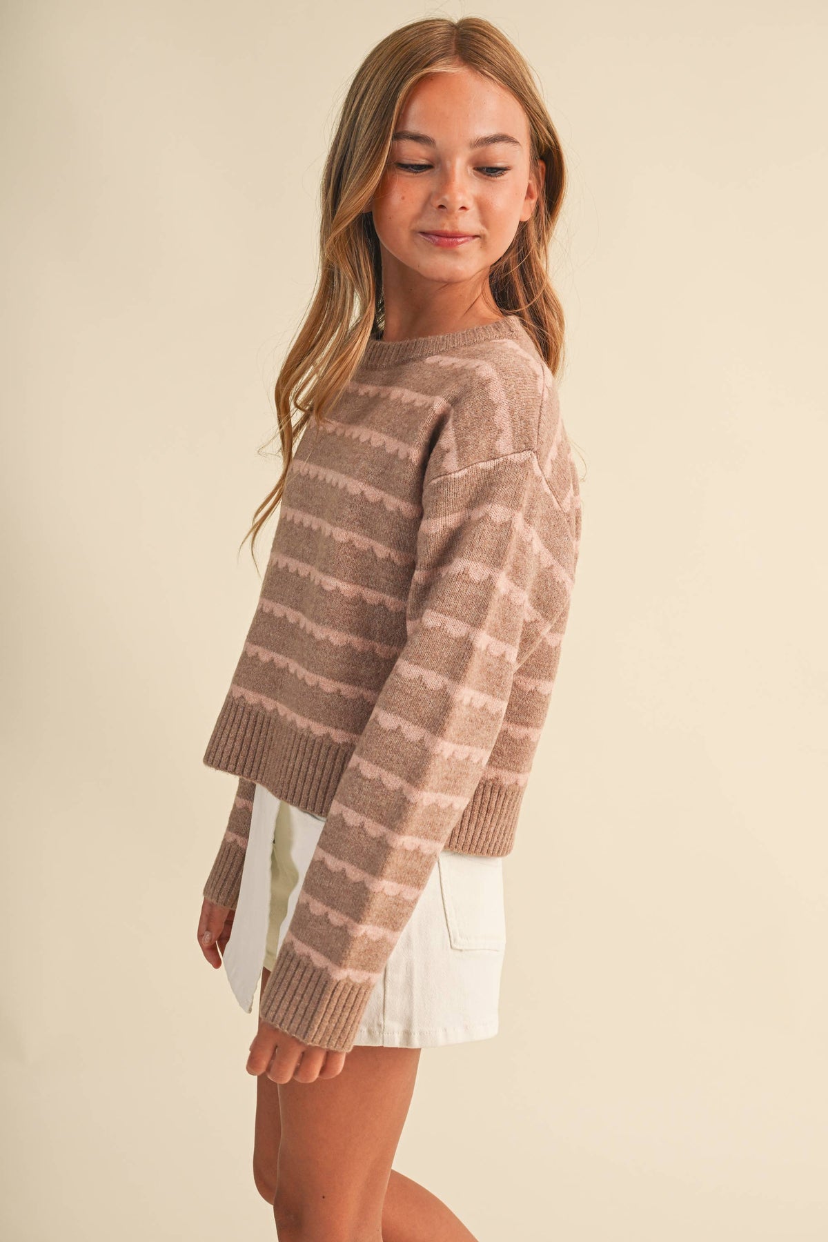 Stella Scalloped Sweater