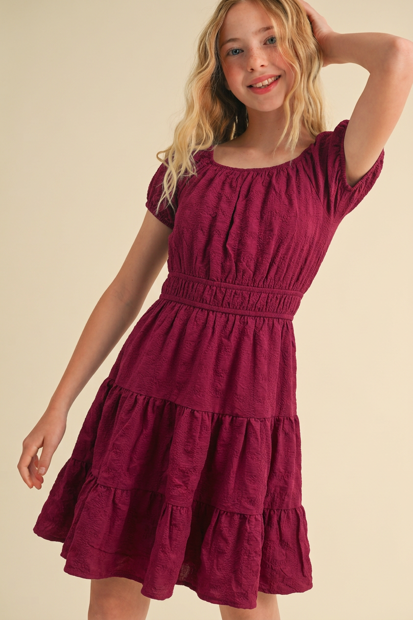 Macy Maroon Dress